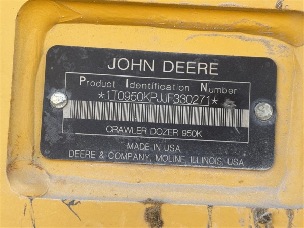 2018 Deere 950K LGP Dozers