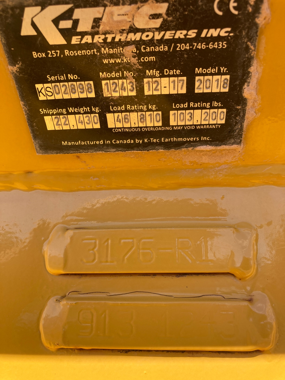 2018 K-Tec Earthmovers 1243ADT Scraper Pans - Image 4