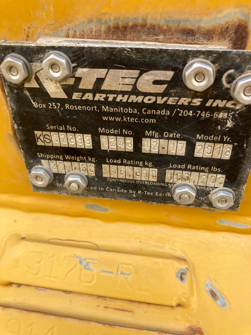 2018 K-Tec Earthmovers 1243ADT Scraper Pans - Image 8
