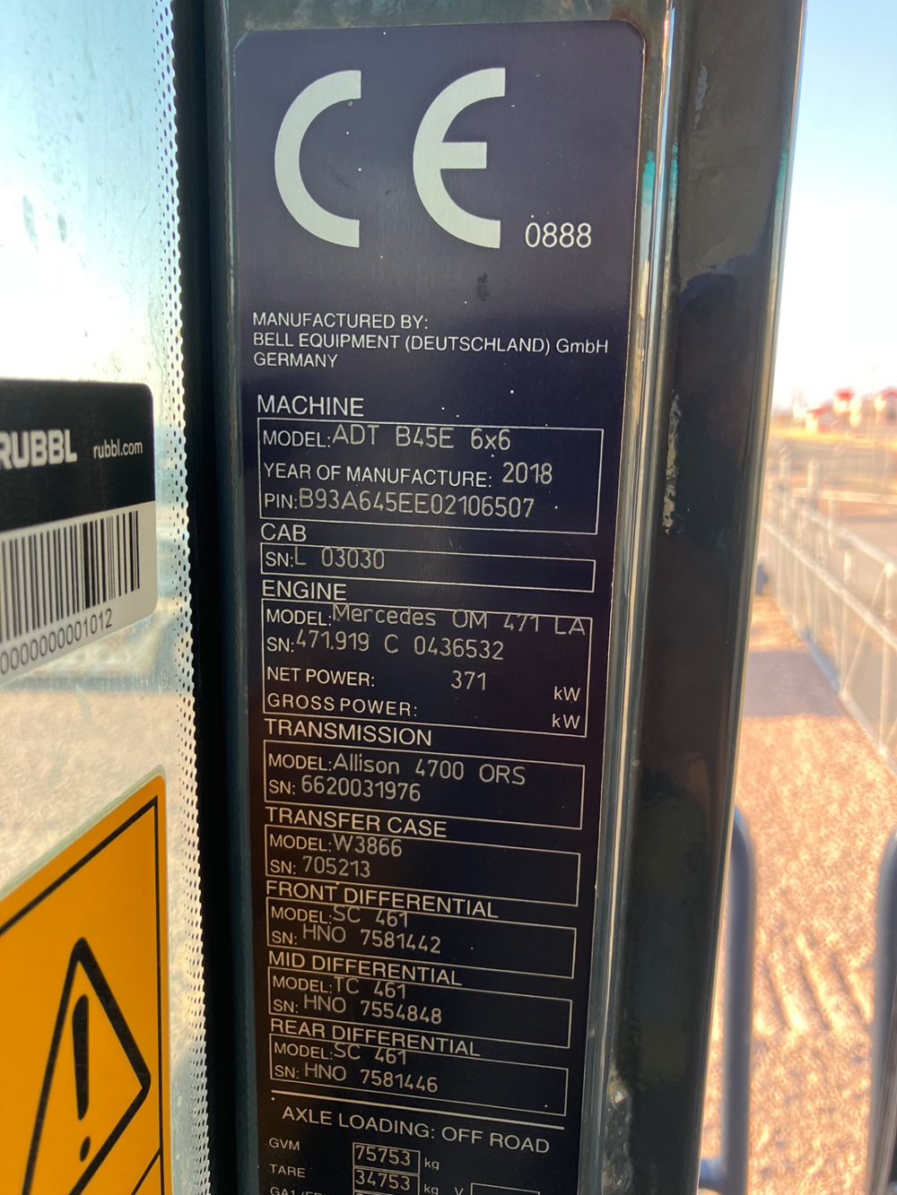 2019 Bell B45E Articulated Trucks - Image 8