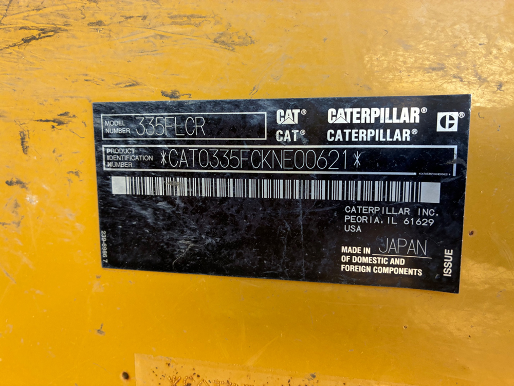 2016 Caterpillar 335FL CR Excavators - Image 2